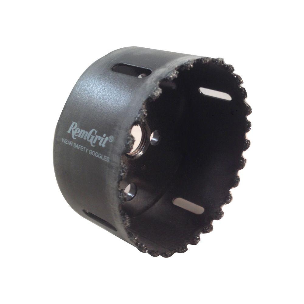 1-1//4/" Remgrit Carbide Grit 1-pc Arbored Hole Saw