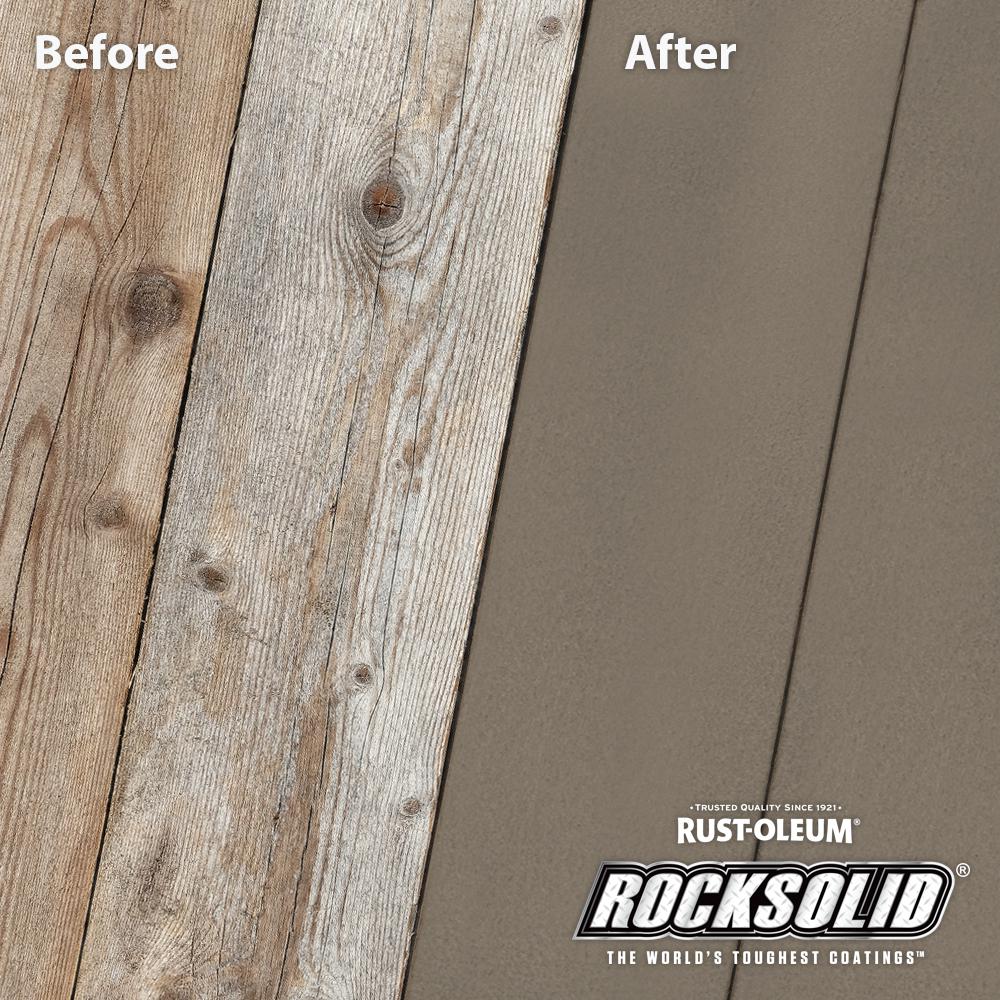 Rust Oleum Rocksolid 1 Gal Winchester Exterior 2x Solid Stain Rust Oleum Rocksolid 1 Gal Winchester