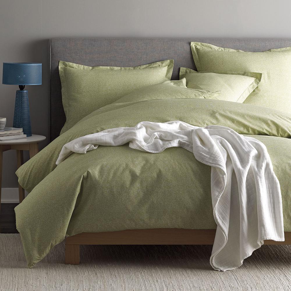 Cstudio Home by The Company Store Marble Seafoam Geometric Cotton Percale Twin Duvet Cover