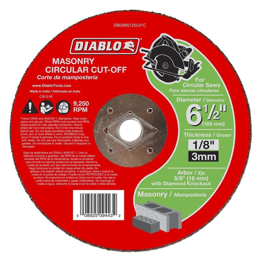 Masonry Concrete Cutoff wheel Depressed center 4-1//2/" x 1//8/" x 7//8/" 10 PACK