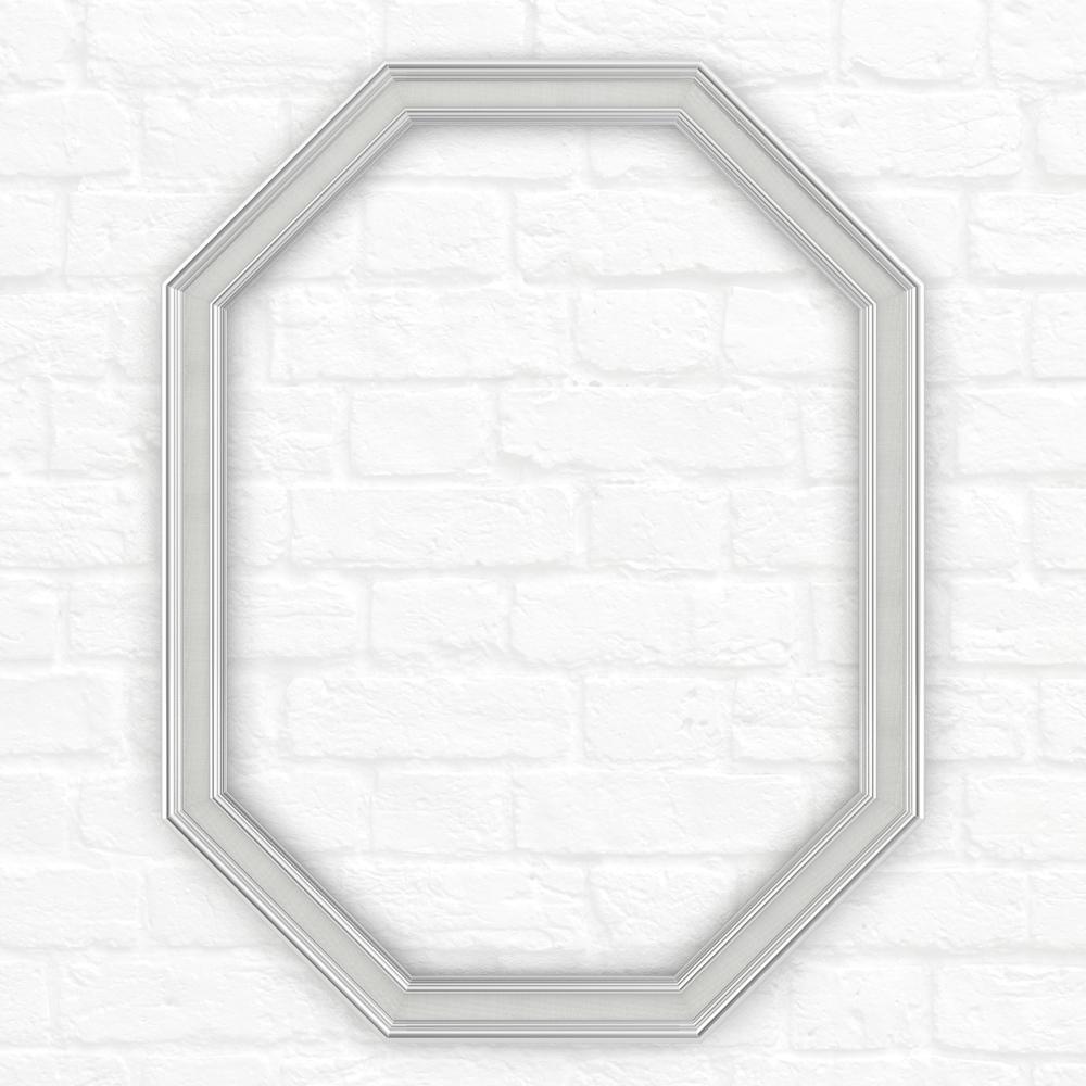 Delta 26 in. x 34 in. (M2) Octagonal Framed Mirror with Deluxe Glass