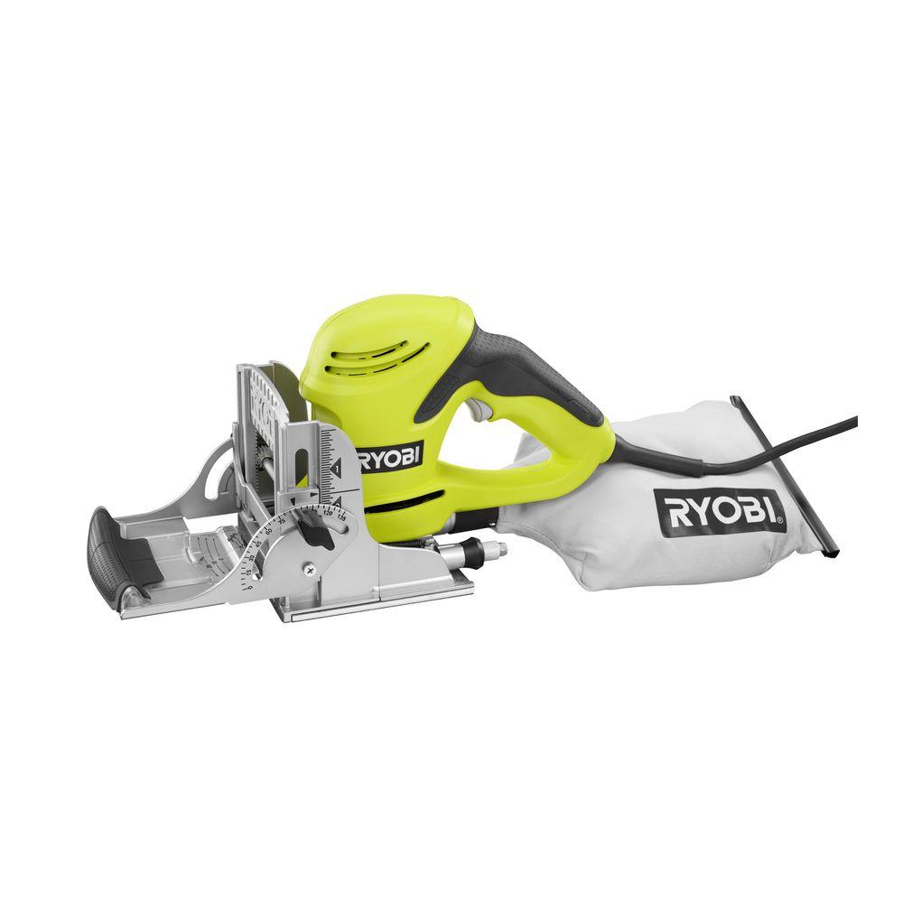 Ryobi 6 Amp Biscuit Joiner Kit Jm82gk The Home Depot