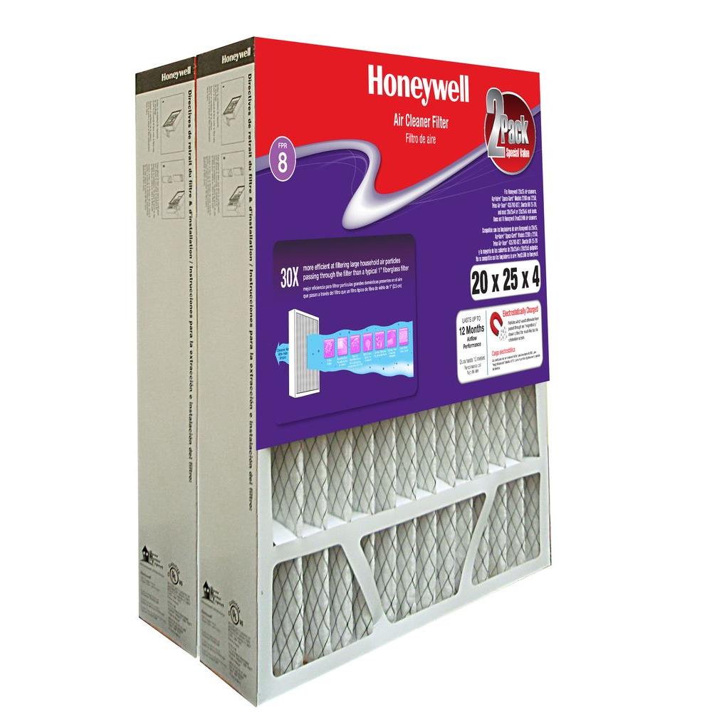 Honeywell 14 in. x 30 in. x 1 in. Allergen Plus Pleated FPR 7 Air ...