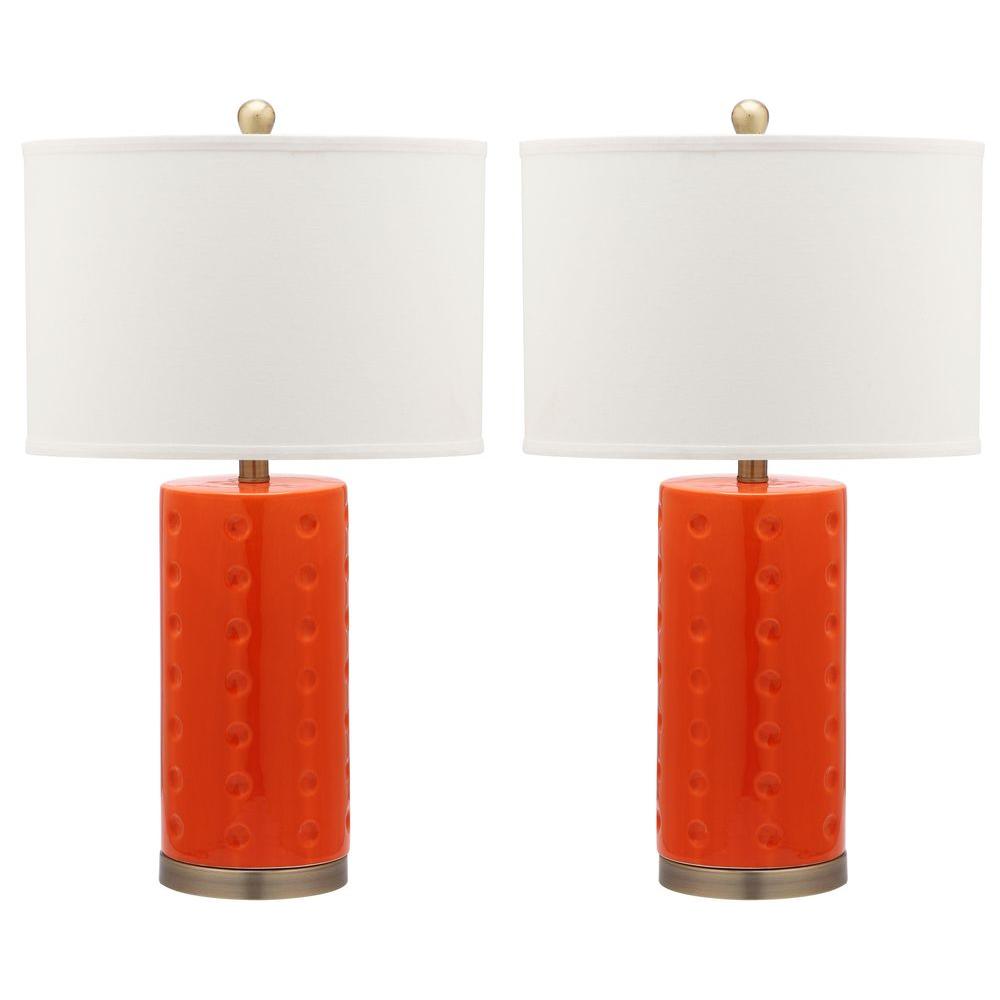 orange table lamps