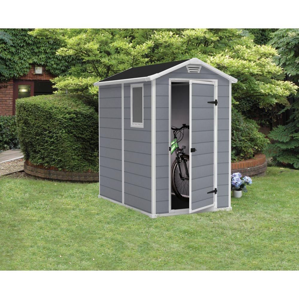 Nieuw Keter Manor 4 ft. x 6 ft. Outdoor Storage Shed-212917 - The Home Depot SX-32