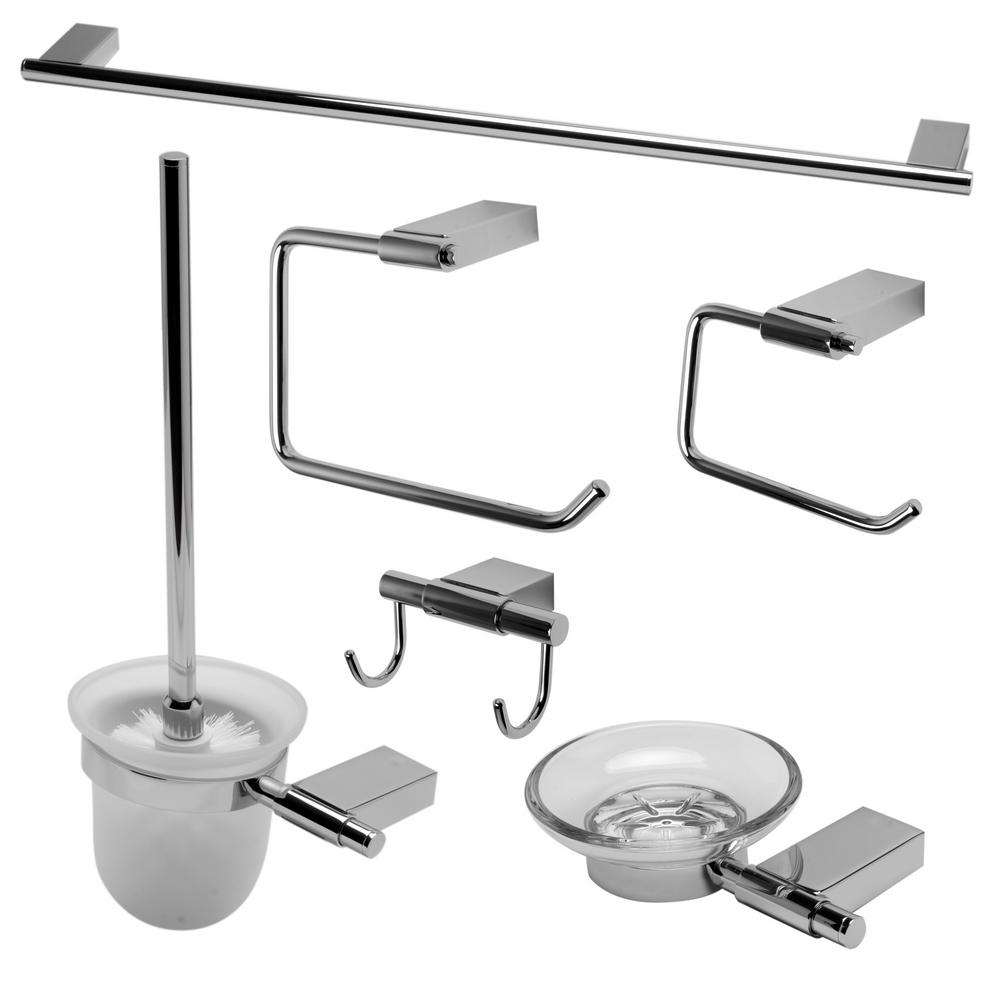 ALFI BRAND 6-Piece Bath Hardware Set in Polished Chrome by ALFI BRAND