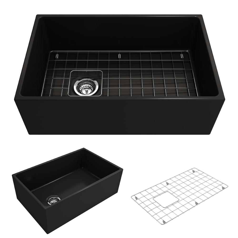 Matte Black Farmhouse Kitchen Sinks The Home Depot