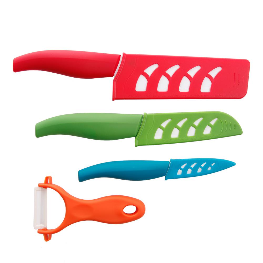 Gibson Home Mullins 7 Piece Ceramic Knife Set 985101175m The