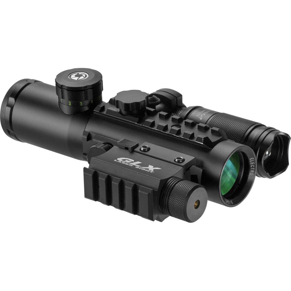 BARSKA 4x30 IR Electro Sight With Green Laser And Flashlight-DA12188 ...