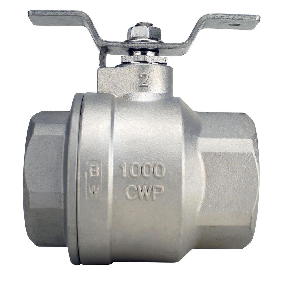 Apollo In Stainless Steel Fnpt X Fnpt Full Port Ball Valve With Tee