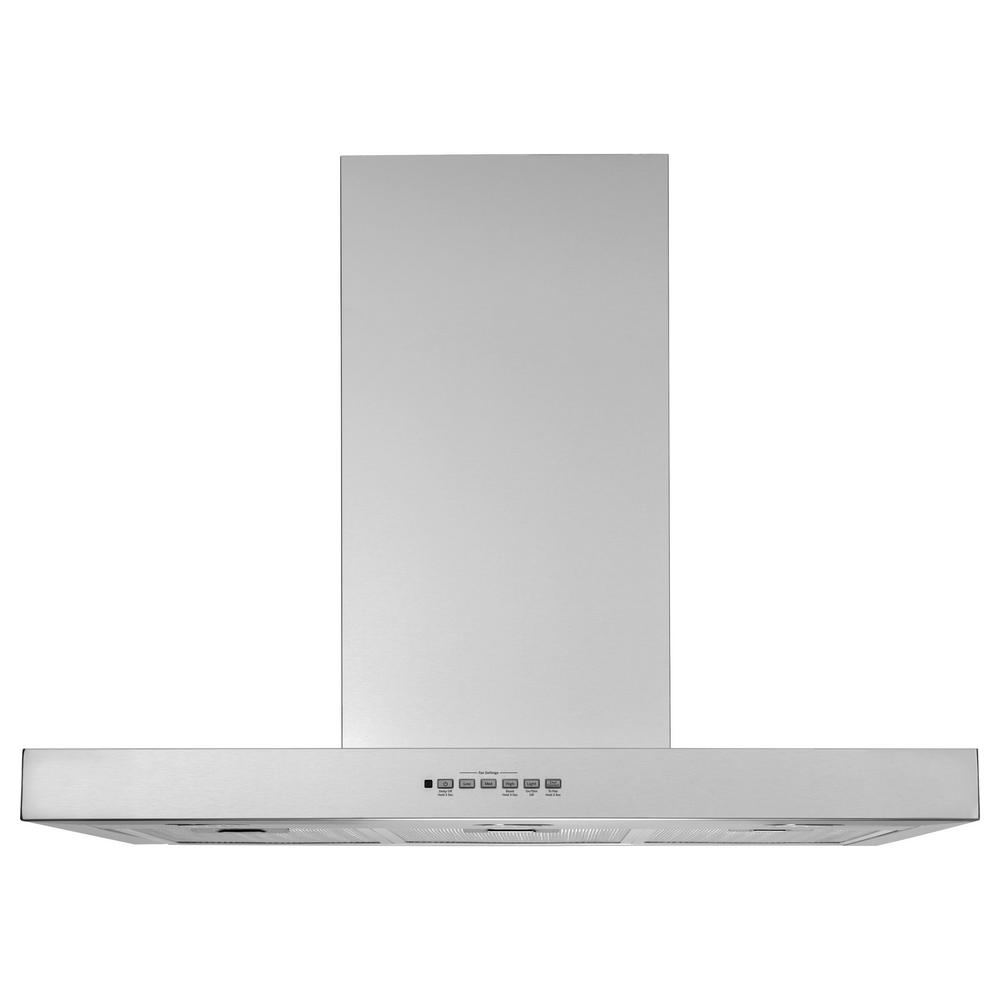 GE 36 in. Wall Mount Ran Hood with Light in Stainless Steel, Silver was $769.0 now $518.0 (33.0% off)