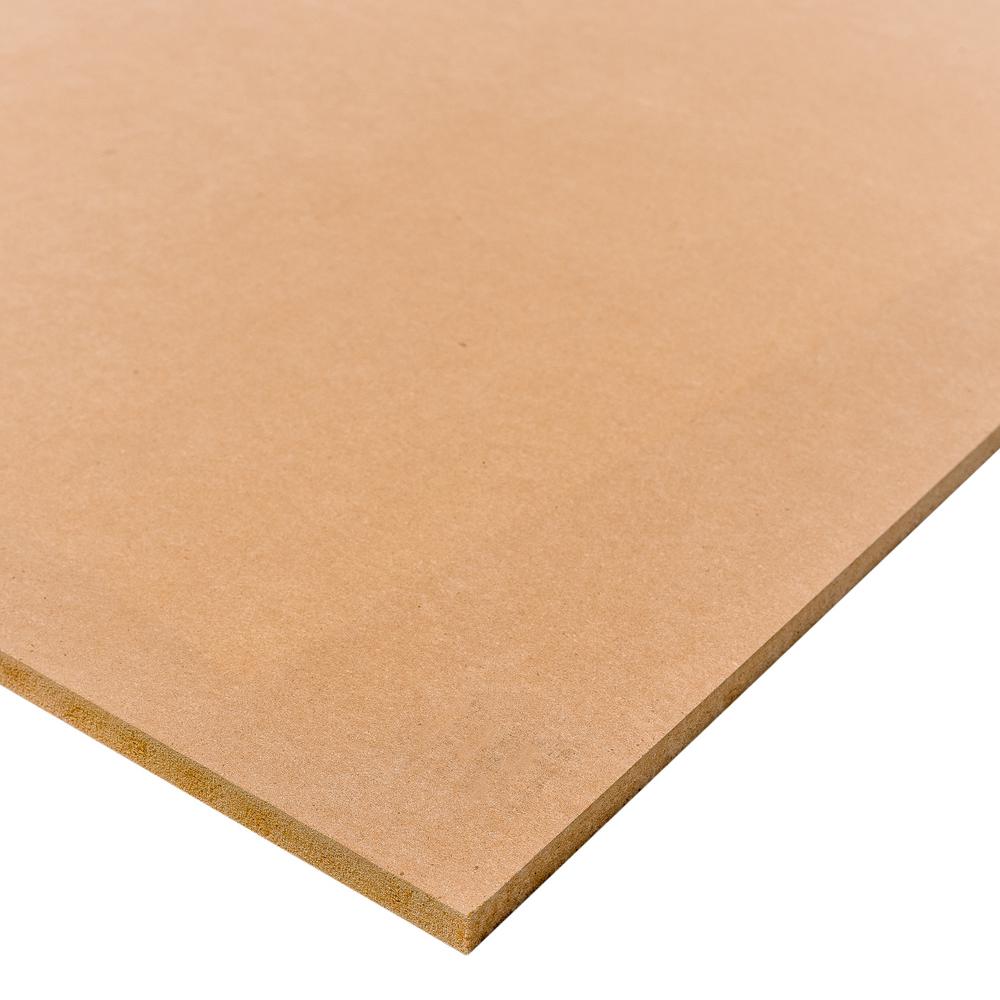 Dimensions Medium Density Fiberboard 1/2 in. x 2 ft. x 4 ft.; Actual 0.483 in. x 23.75