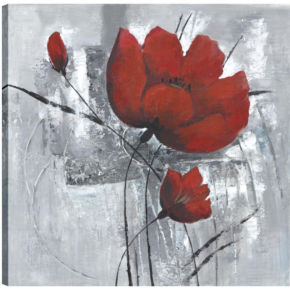 Red Fls I Fl Art Fresh Printed Canvas Wall Decor Gallery Wrapped