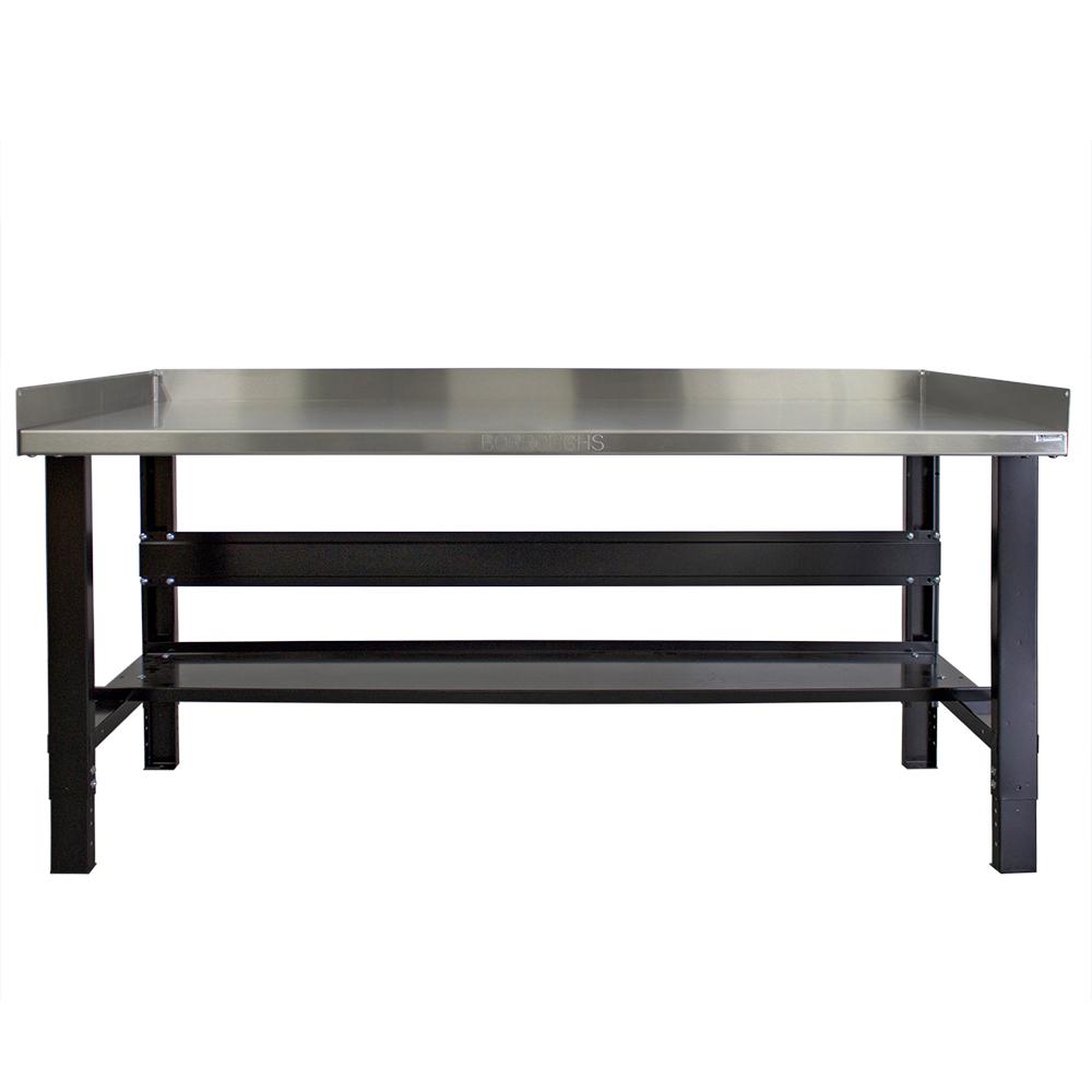 Borroughs 28 in. x 72 in. Heavy-Duty Adjustable Height Workbench with