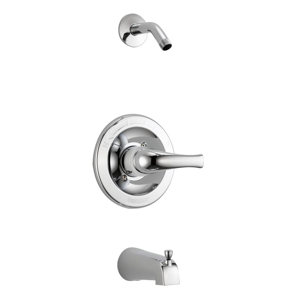 Peerless Tunbridge 1Handle WallMount Tub and Shower Faucet Trim Kit in Chrome (Valve and