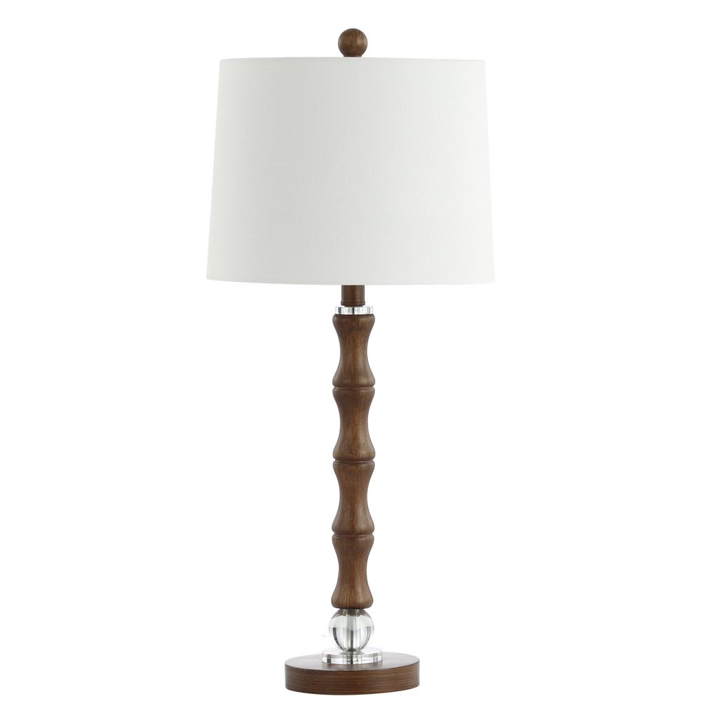 dark wood table lamp