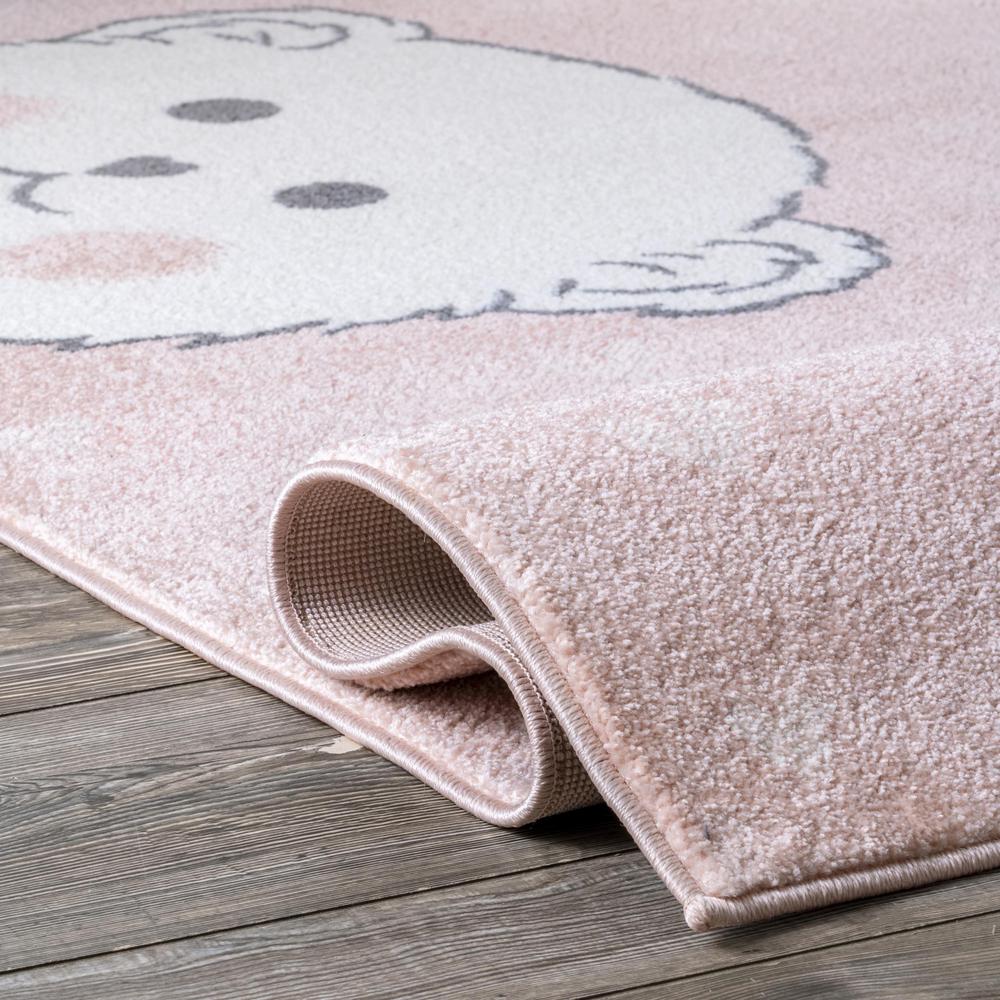 pink teddy bear rug