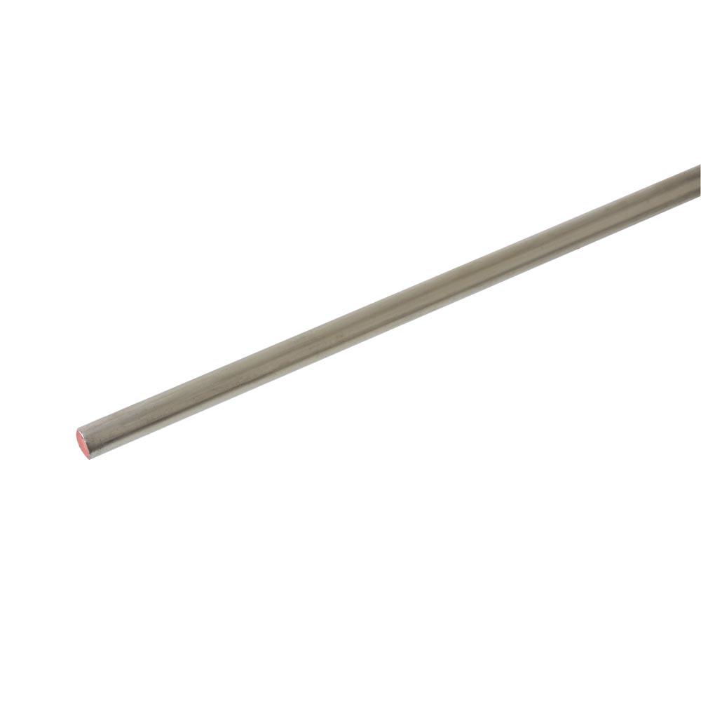 Everbilt 3/16 in. x 72 in. Zinc Plated Round Rod-800387 - The Home Depot 3 16 Stainless Steel Rod Home Depot