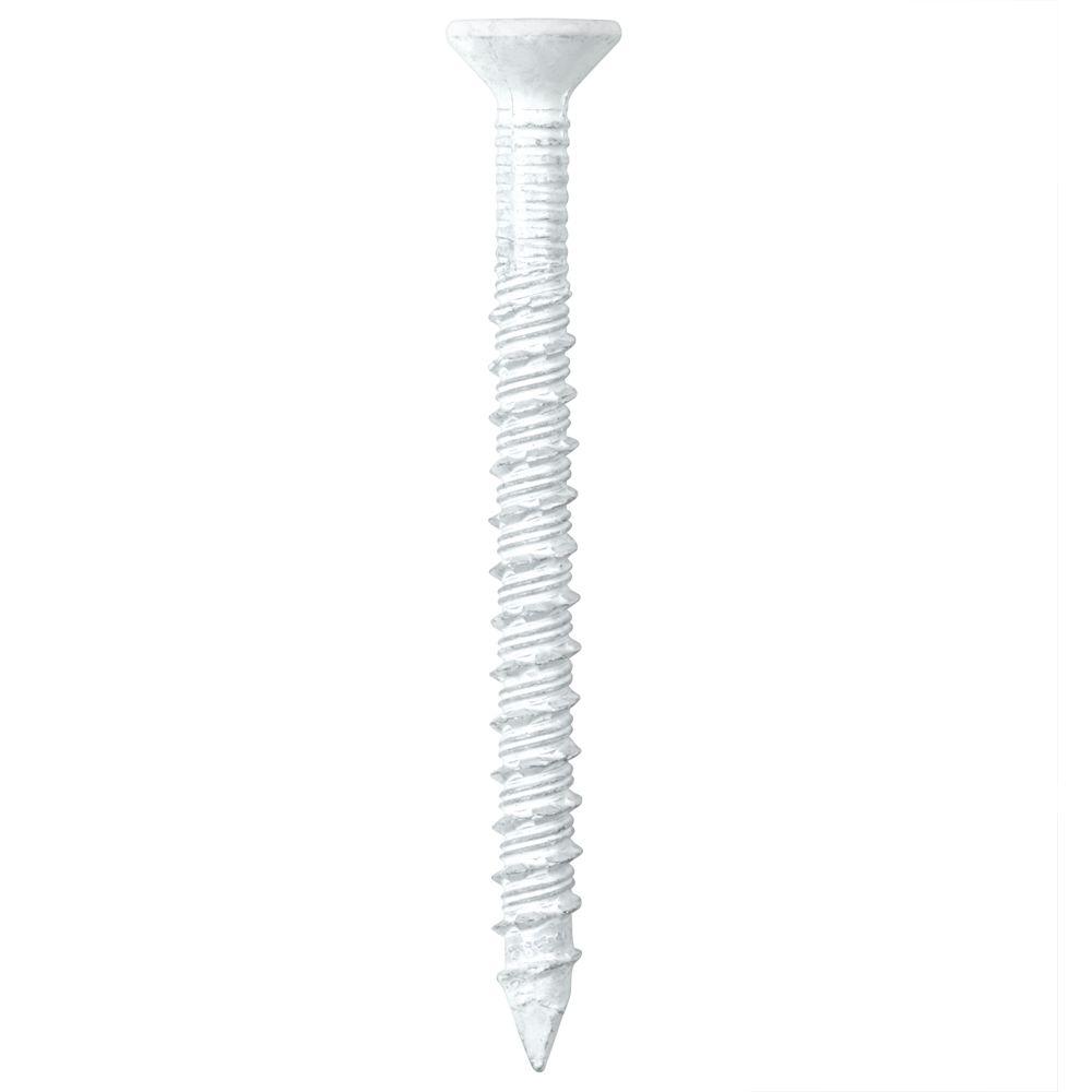 100 Pack 1//4 x 3-3//4/" Hex Head Stainless Steel Concrete Screw Tapcon