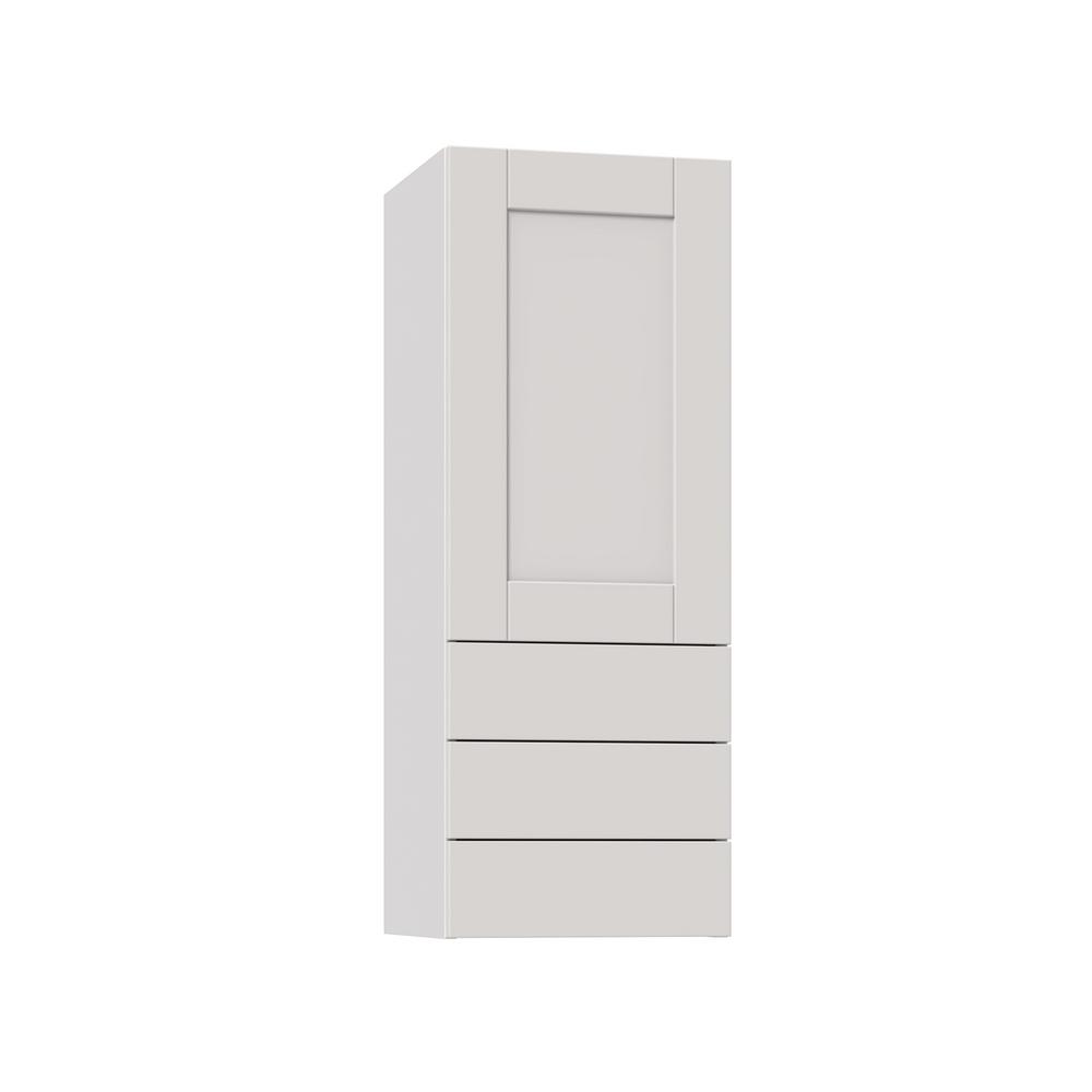 J Collection Shaker Assembled 15x40x14 In Wall Cabinet With Three