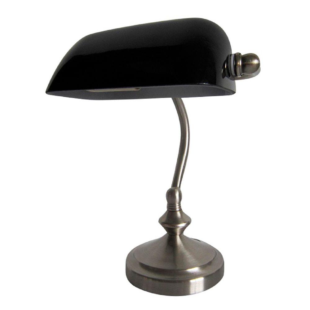 white bankers lamp