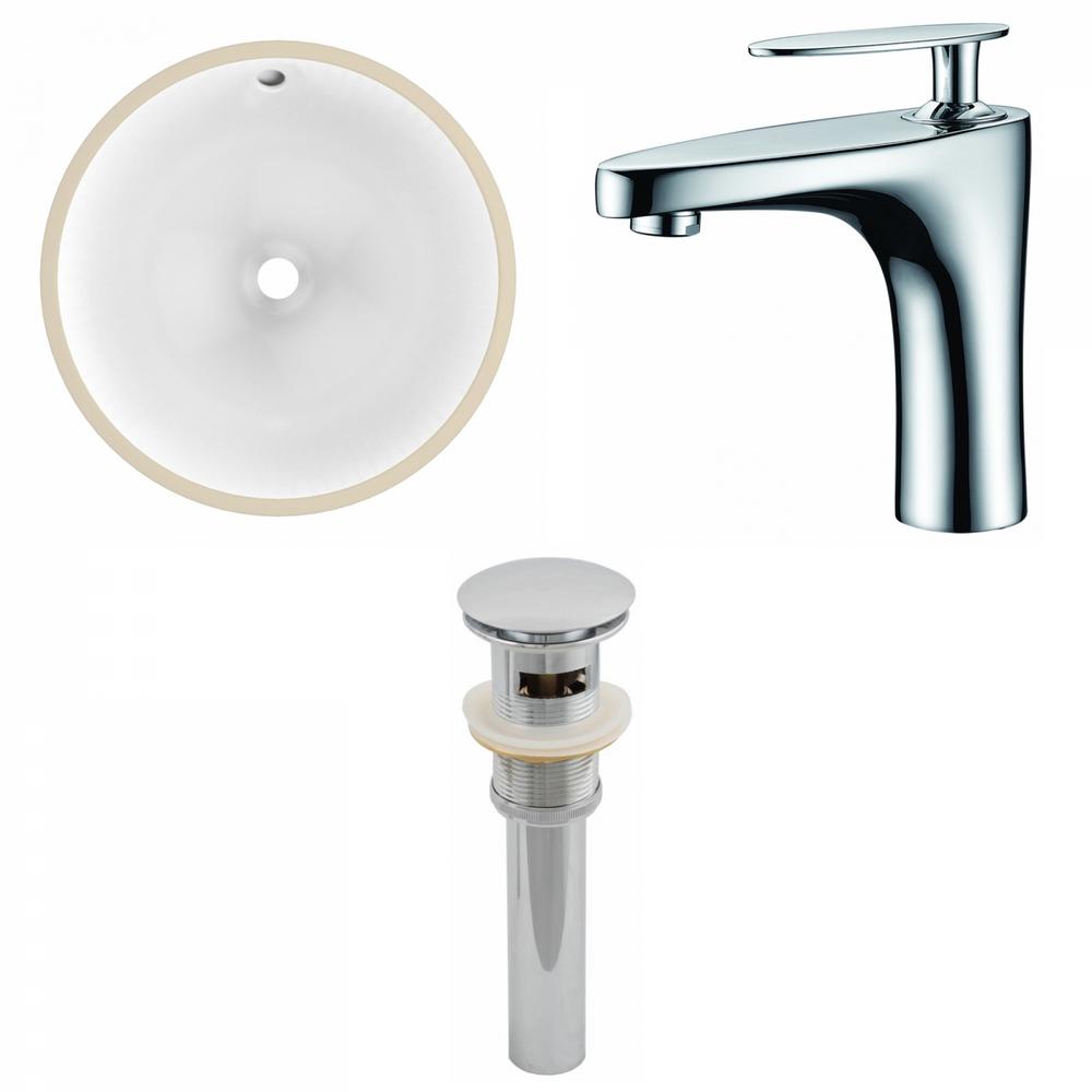 16 Gauge Sinks 16 5 In Undermount Bathroom Sink In White 16gs