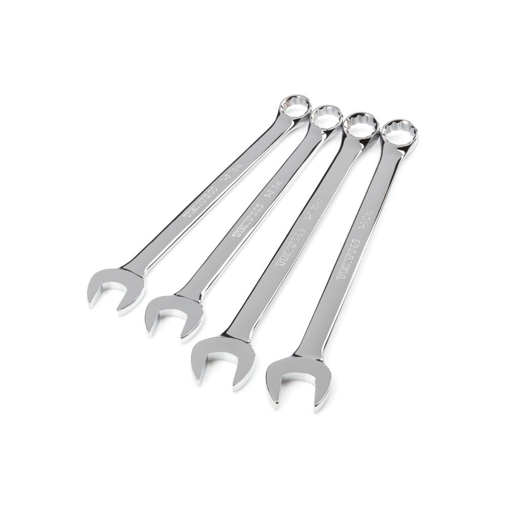 WEN WR132A 13-Piece Professional-Grade Reversible Ratcheting SAE Combination Wrench Set with Storage Rack