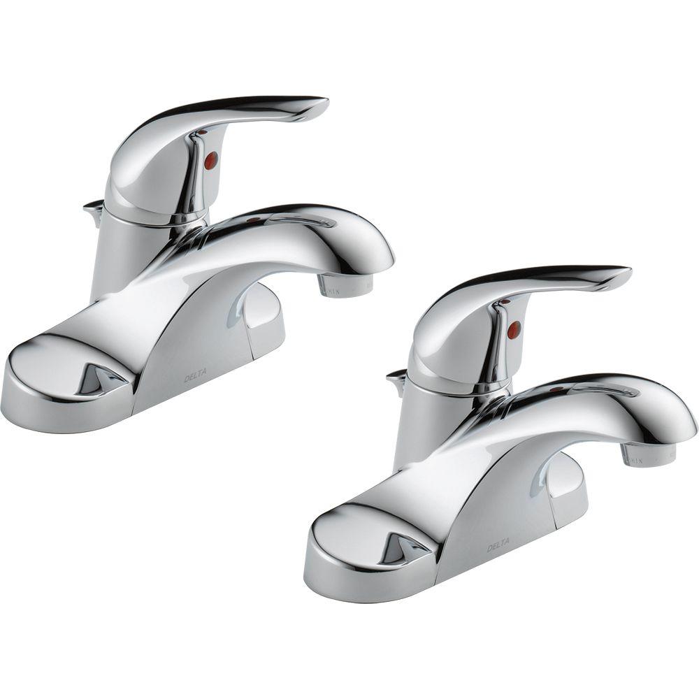 Delta Foundations 4 in. Centerset SingleHandle ProPak Bathroom Faucet