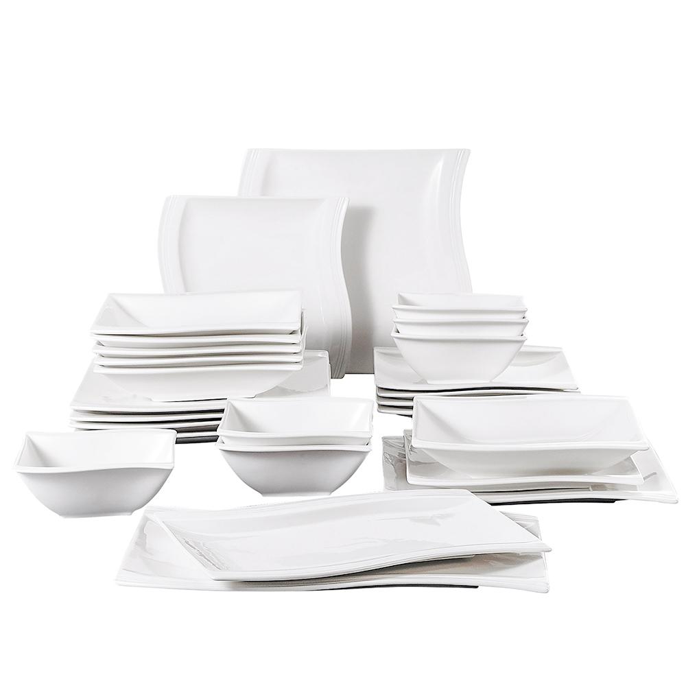 aldi white dinner set