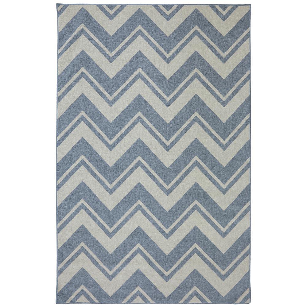Mohawk Home Pool Zig Zag Blue 7 Ft 6 In X 10 Area Rug 003607 Mohawk Home Pool Zig Zag Blue 7 Ft 6 In X 10