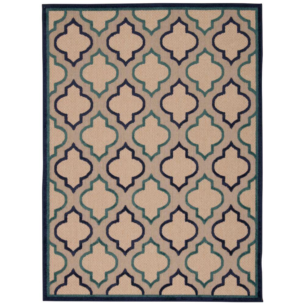 5 X 7 Blue Outdoor Rugs The Home Depot Aloha Navy 5 Ft X 7 Indoor Outdoor Area Rug