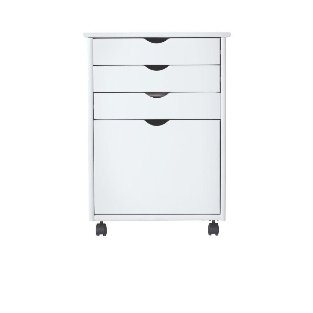 Stanton Storage Carts Collection In White Furniture The Home Depot Home Decorators Collection Stanton 20 In W 4 File Storage Cart White