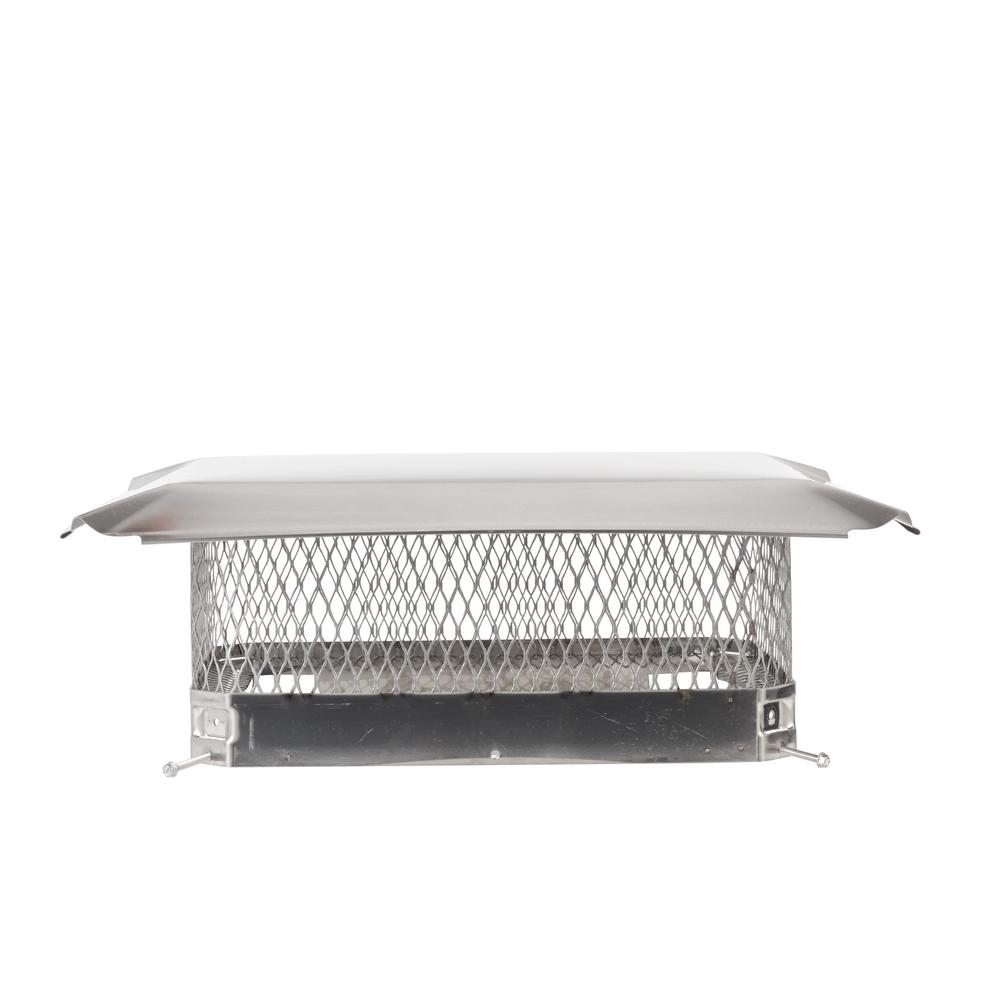 HYC 17 in. x 13 in. California Oregon BoltOn Single Flue Chimney Cap in Stainless Steel