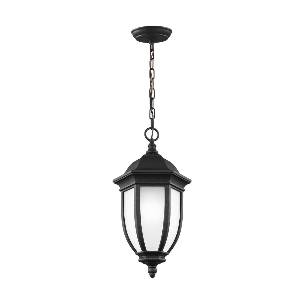 Integrated Led Outdoor Hanging Lights Ceiling Lighting Galvyn Black 1 Light Hanging Pendant With Led Bulb