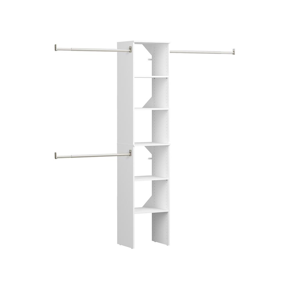 Closetmaid Style 72 In W 113 In W White Wood Closet System