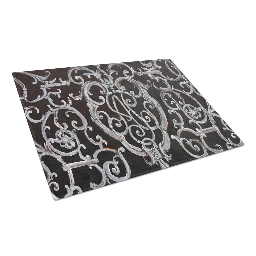Large Carolines Treasures Small Mouth Bass Glass Cutting Board Multicolor Caroline/'s Treasures 8806LCB