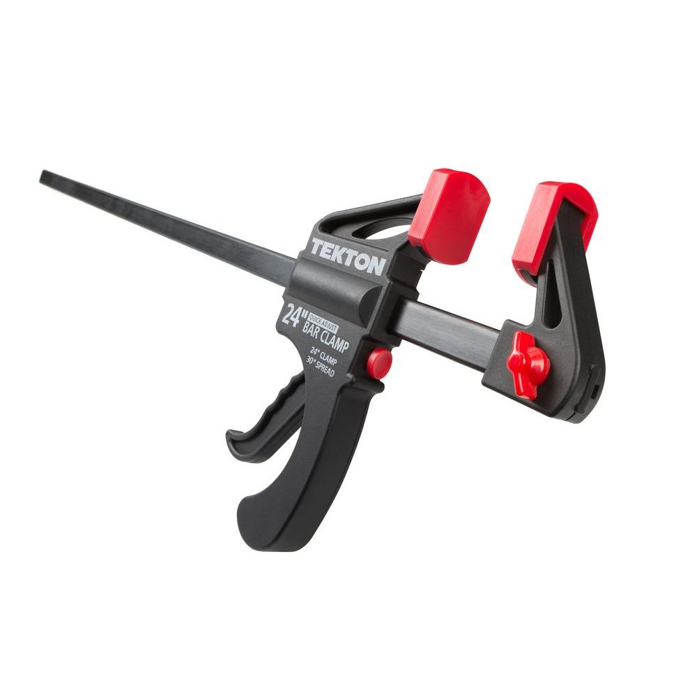Tekton 24 In Ratchet Bar Clamp 30 In Spreader 39184 The Home