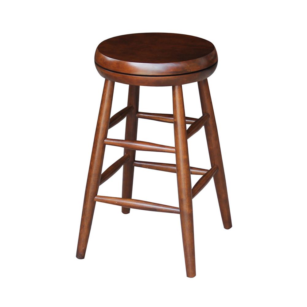 International Concepts X Back 24 in. Espresso Bar Stool-S581-6132 - The ...