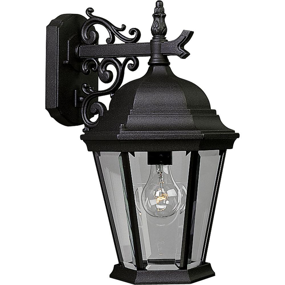 Progress Lighting Welbourne Collection 1Light Outdoor Textured Black