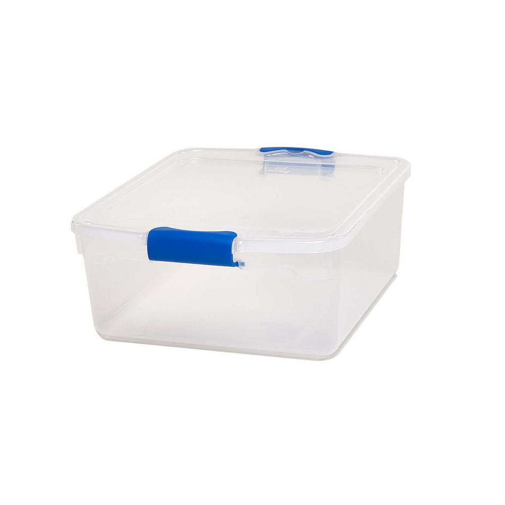 storage clear homz containers latching qt pack box