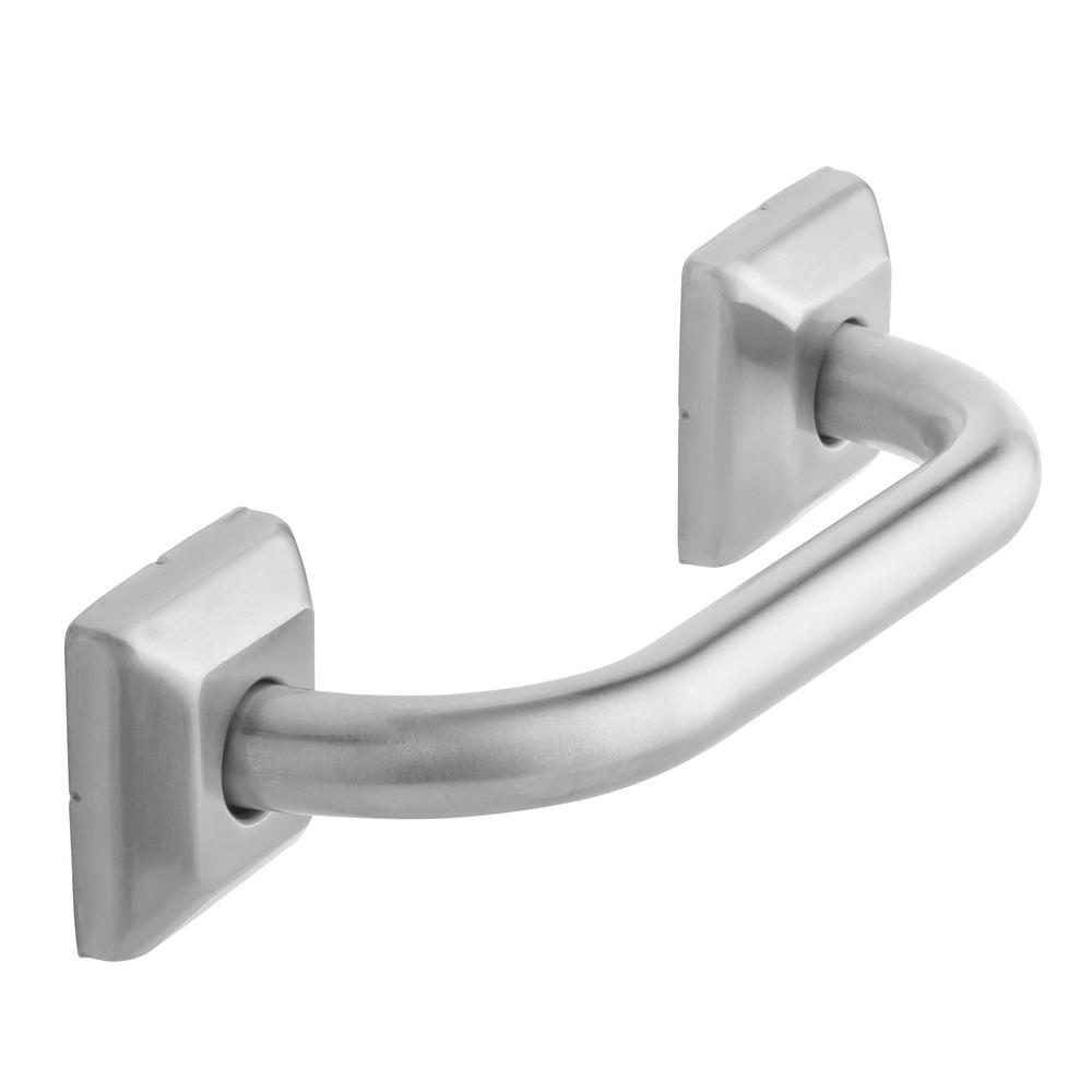 Glacier Bay 9 in. Concealed Screw Square Escutcheon Assist Bar in Brushed Stainless Steel068