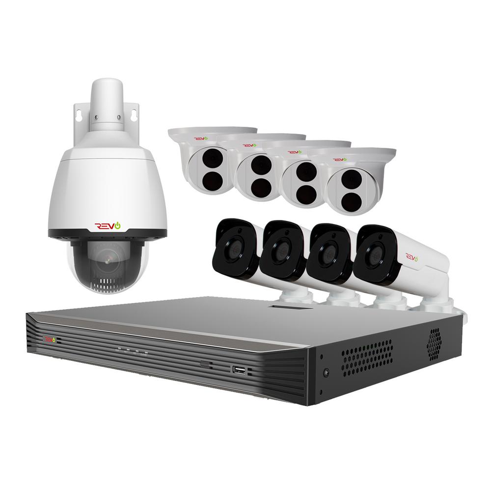 Revo Ultra 16 Channel Smart 4K 3TB NVR Surveillance System With 9 Revo Ultra 16 Channel Smart 4K 3TB NVR Surveillance System With 9