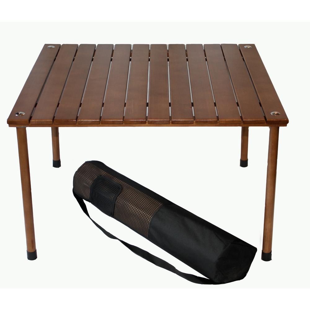Tiab Table In A Bag Brown Wood Folding Outdoor Picnic W2716 Table In A Bag Brown Wood Folding Outdoor Picnic