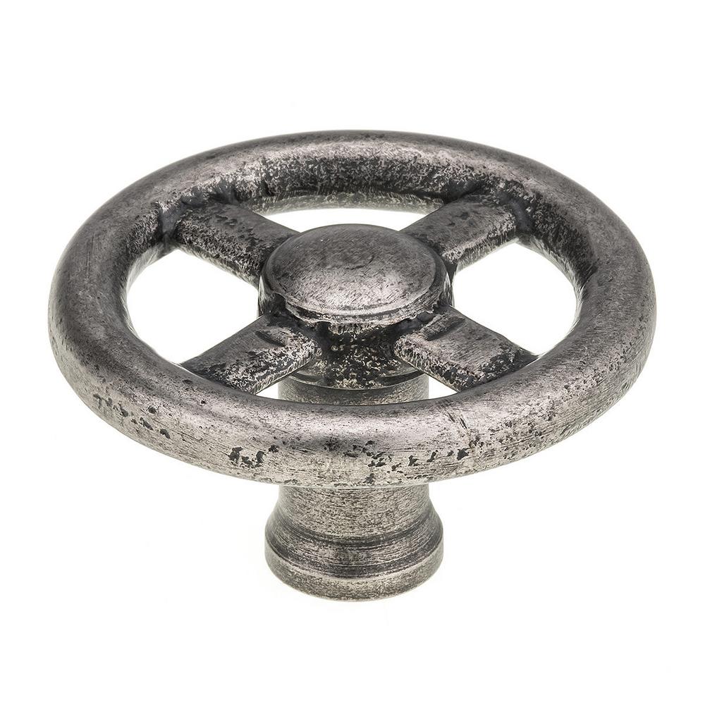 Richelieu Hardware 3 5 32 In 80 Mm Pewter Eclectic Forged Iron