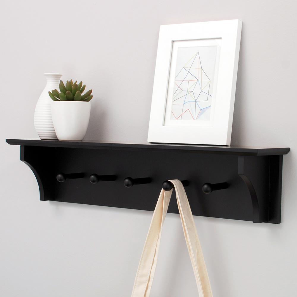 Kiera Grace Kieragrace Foster Wall Shelf With 5 Pegs Fn00380 5int The Home Depot