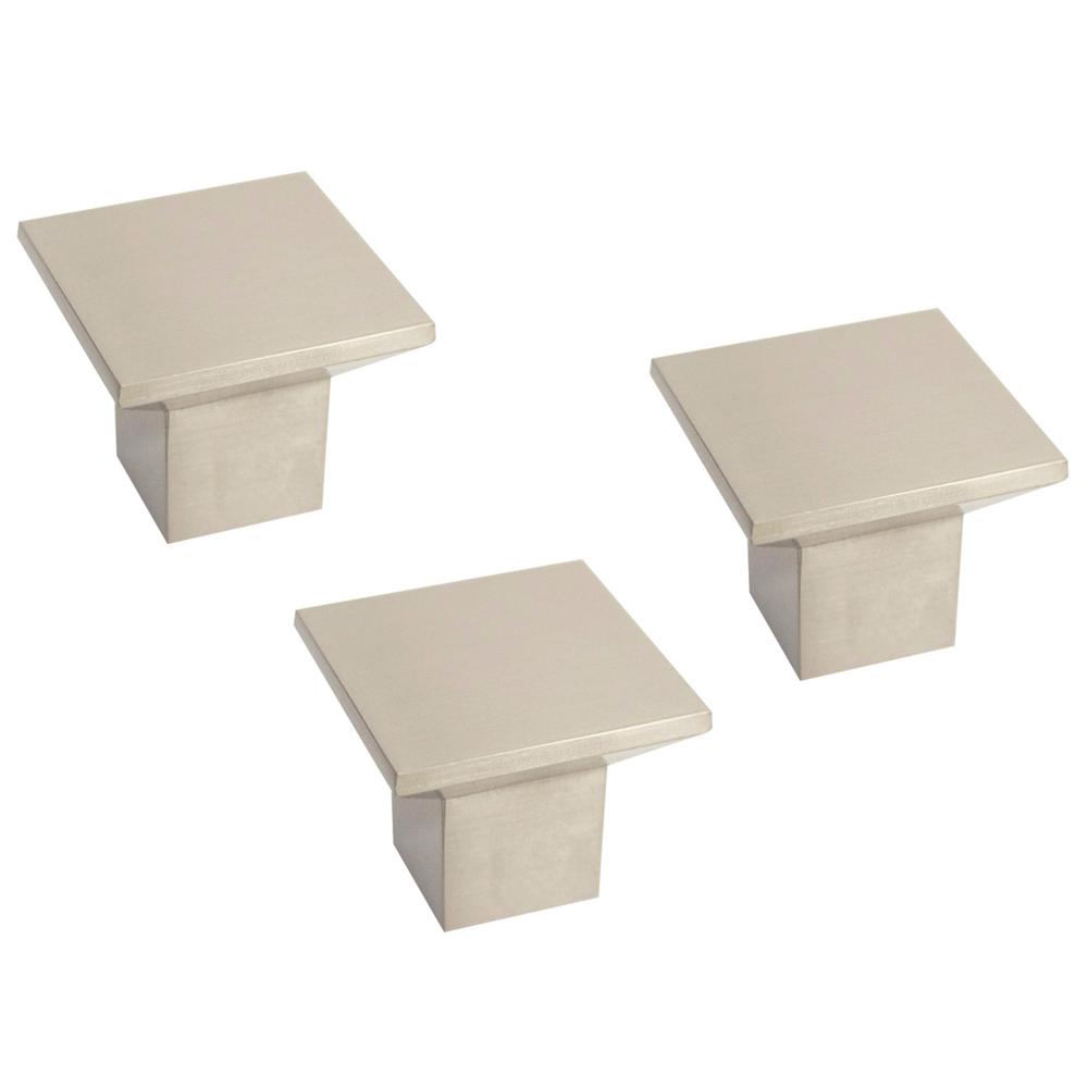 Design House Cubist 1 7 16 In Brushed Nickel Cabinet Drawer Door