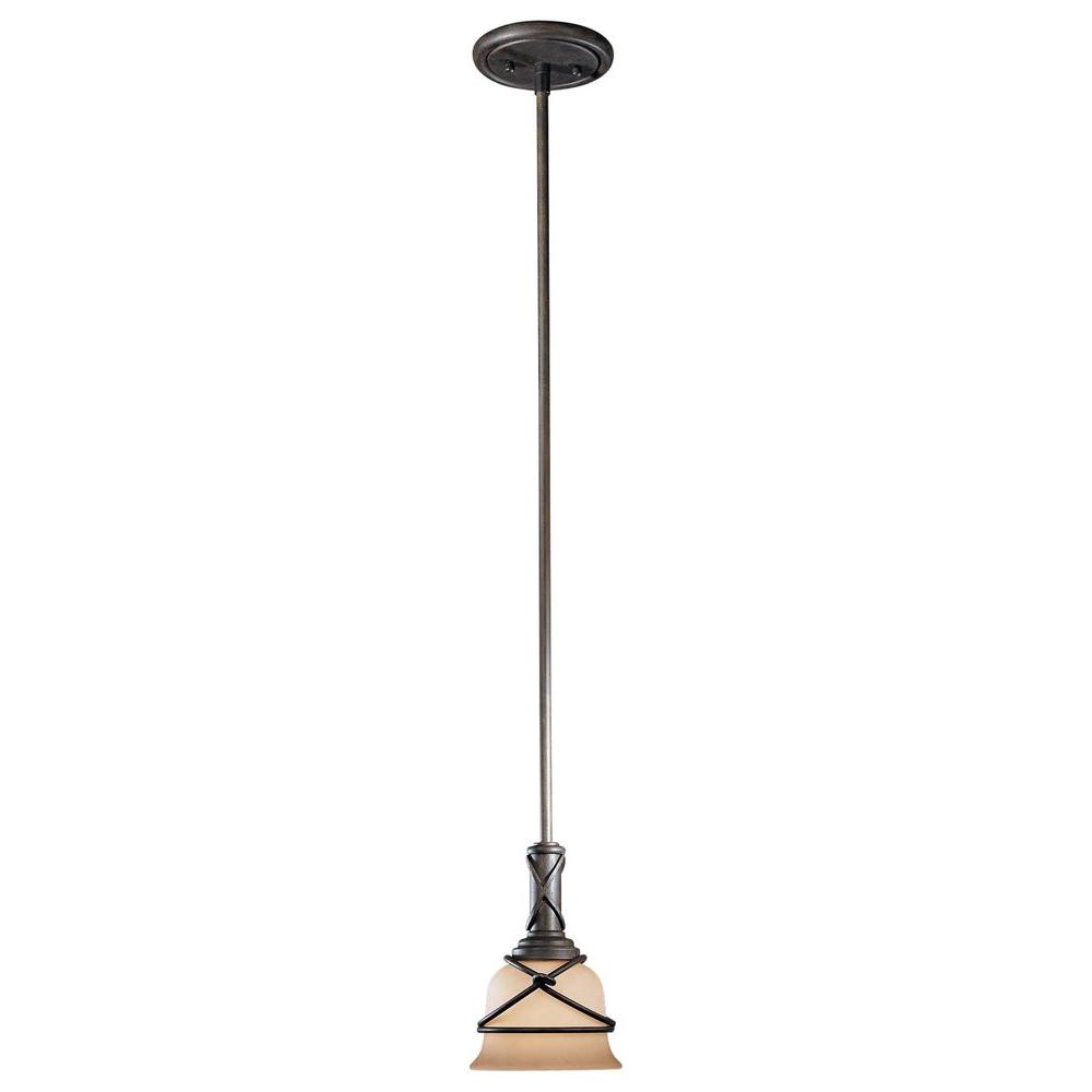 Minka Lavery Aspen 1 Light Bronze Mini Pendant 977 138 The Minka Lavery Aspen 1 Light Bronze Mini Pendant