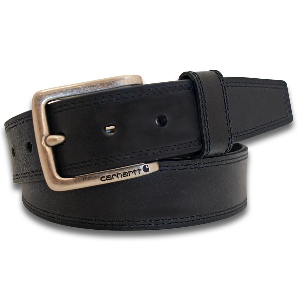 BLACK Leather Work Belt Size 44