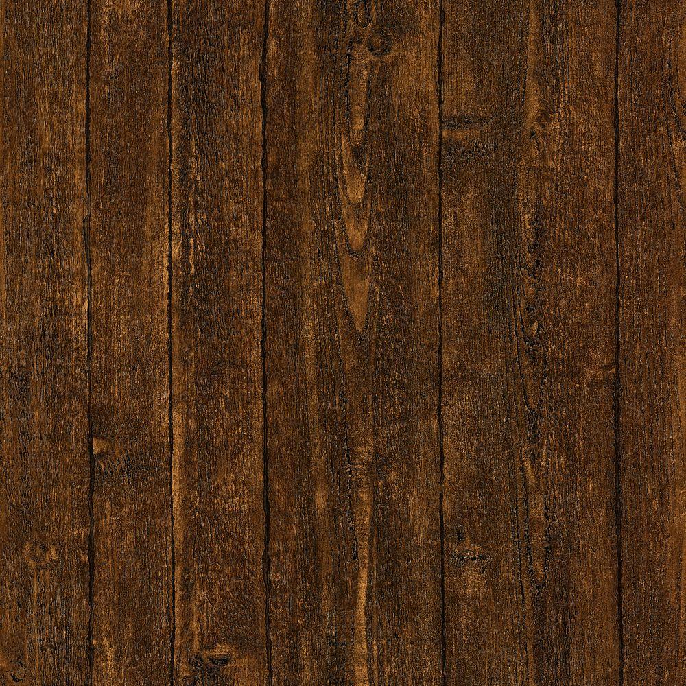 Brewster Ardennes Dark Brown Wood Panel Vinyl Peelable Roll Wallpaper Covers 56 4 Sq Ft 412 The Home Depot