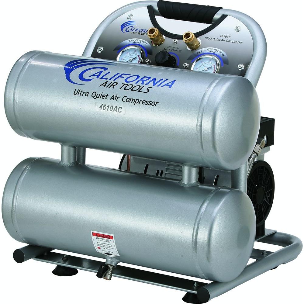 California Air Tools 4610AC Ultra Quiet and Oil-Free 1.0 Hp, 4.6 Gal. Aluminum... by California Air Tools